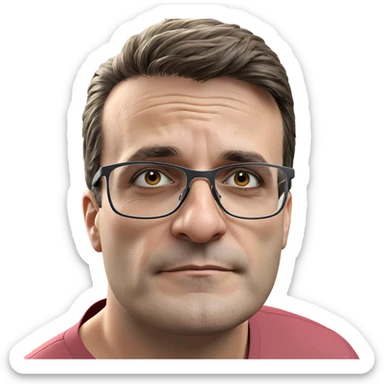 casual portrait of a boy sticker