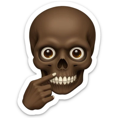 💀🤫 sticker
