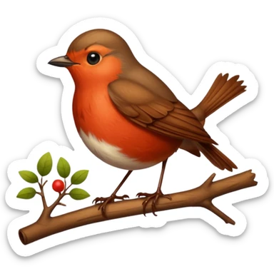 Robin bird sticker
