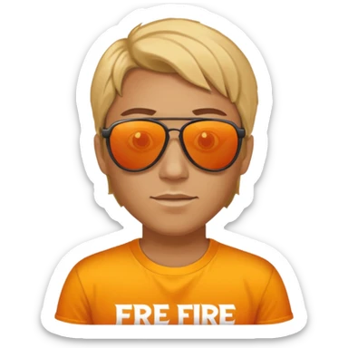 Free fire wala V bage sticker