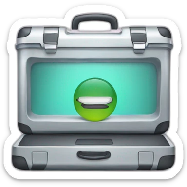 laptop in a cooler sticker