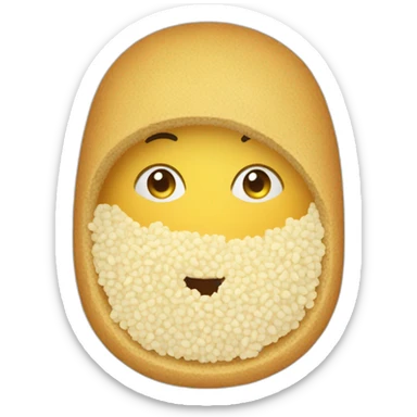 emoji qui mange couscous sticker