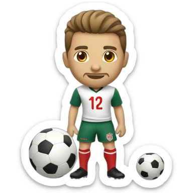 Tatuaje pelota futbol sticker