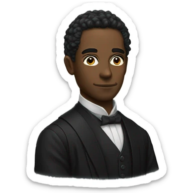 Dark academia literature sticker