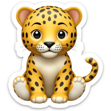 Jaguar fofinho sticker