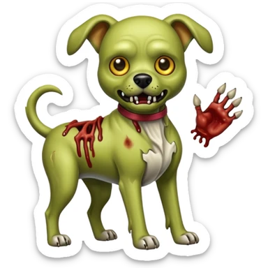 zombie dog full body sticker