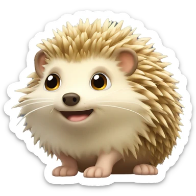 Sunlit hedgehog sticker