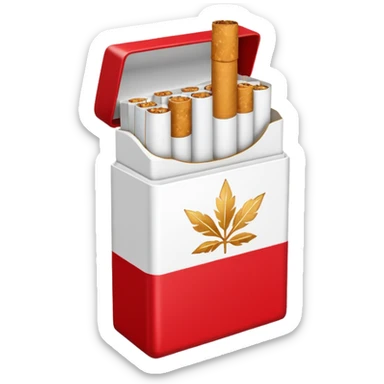 A pack of cigarettes sticker
