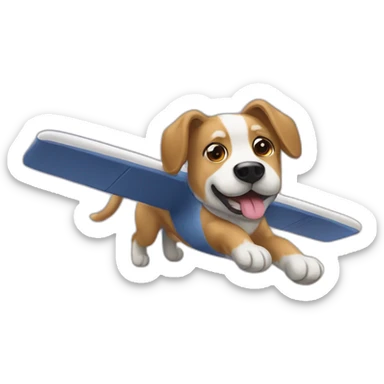 Chien au volant sticker