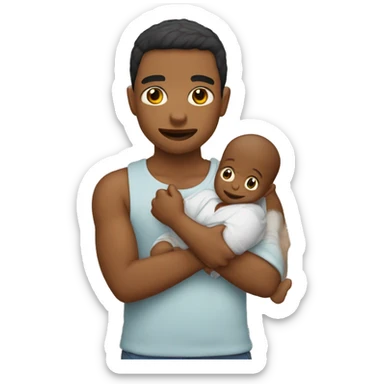 Bebê batendo palmas  sticker