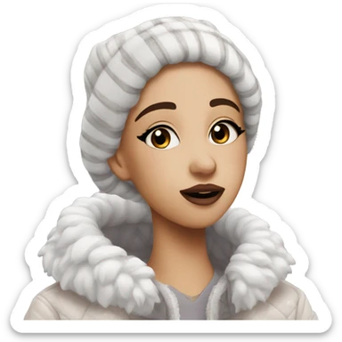 winter coquette aesthetic  sticker