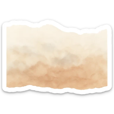 jagged torn paper edge with layered effect, soft watercolor blend, beige and soft brown, transparent background, no face, no hands, no legs, no characters sticker