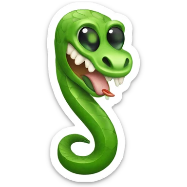 Sassy snake with jalapeño  sticker