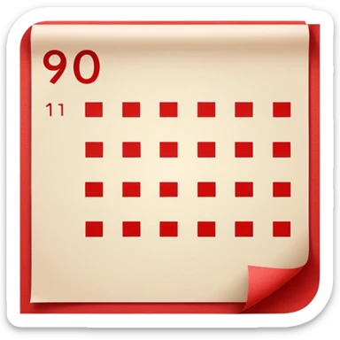 FOLHA COM NOTA 9/10 VERMELHA sticker