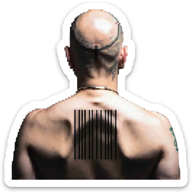 hitman agent 47 with barcode sticker