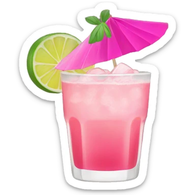 pink margaritas  sticker