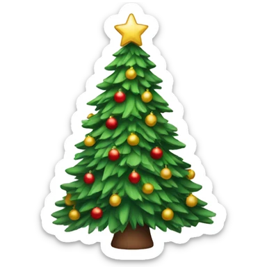 christmas tree sticker