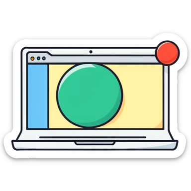 Pink Web browser sticker