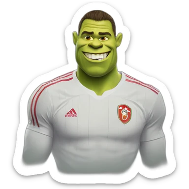 Shrek as Cristiano Ronaldo sticker