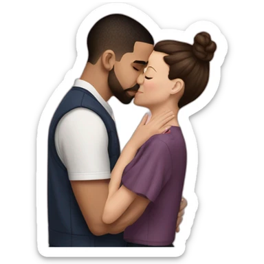 drake kissing Millie Bobby Brown sticker