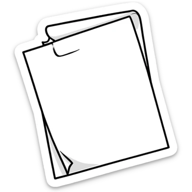 A piece of paper that says FINISH in writing sticker