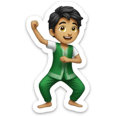 A PAKISTANI BOY DANCING  sticker