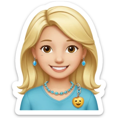 Charm Bracelet Girl sticker