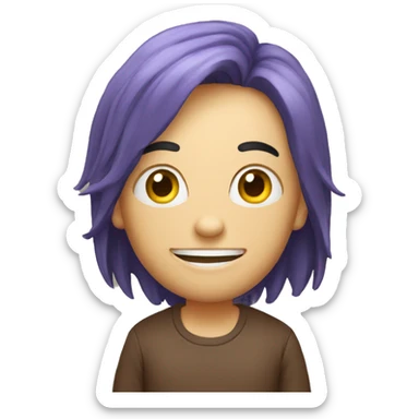 GDTB emoji with letters coming one by one sticker