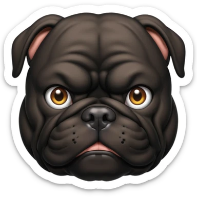 black bulldog Y3 sticker