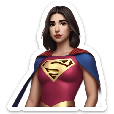 Dua Lipa as Supergirl sticker