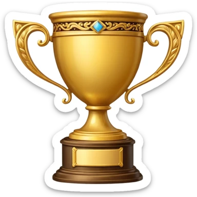trophy olden times sticker