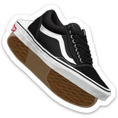 vans black old skool sticker