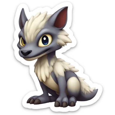 Cute Chibi Lombax-Sergal-Vernid-Fakemon full body sticker
