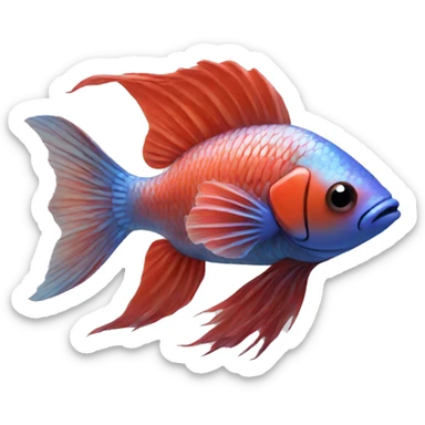 beta fish sticker