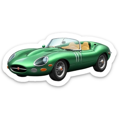D type jag sticker