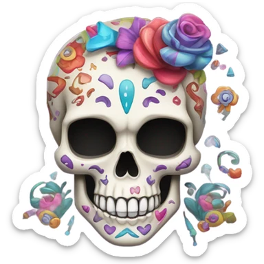 monster high skull sticker
