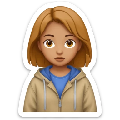 Chica con ropa baggy  sticker