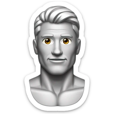 musclar men with halter sticker