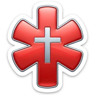 medical Cross  sticker
