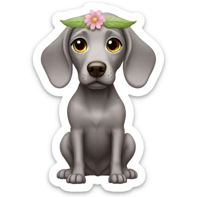 Weimaraner fairy  sticker