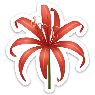 red spider lily sticker