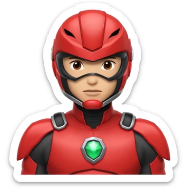 Red power ranger sticker