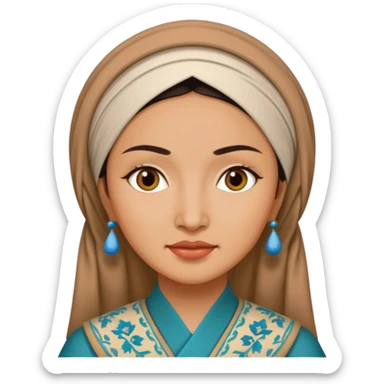 Uzbek woman  sticker