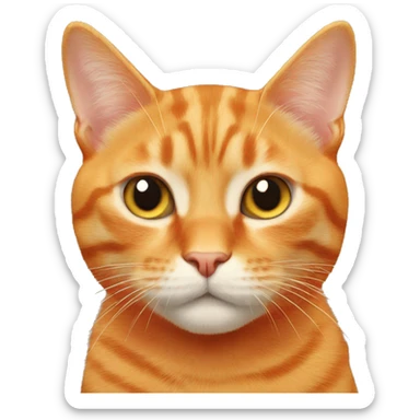 Orange cat  sticker