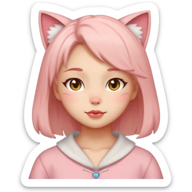 neko-girl in love sticker
