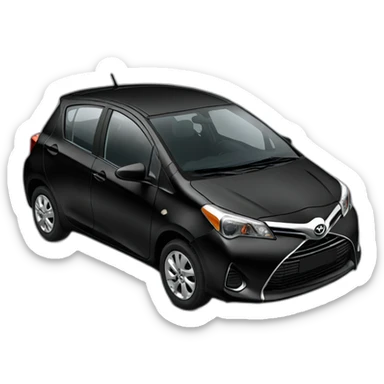 toyota yaris black sticker