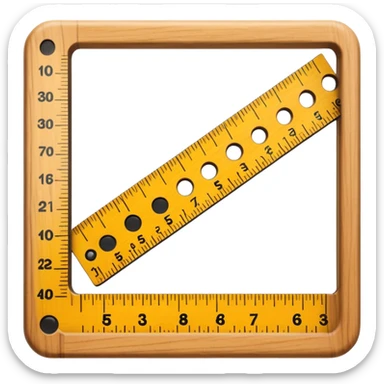 Measure ruler sticker