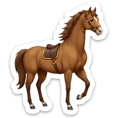 Create mustang horse emoji sticker