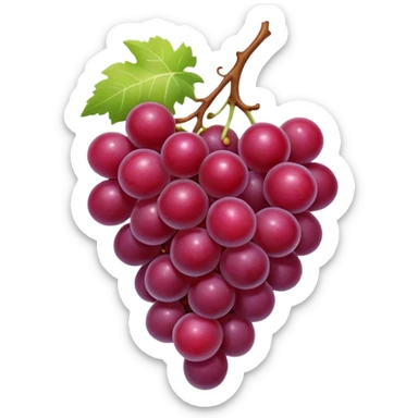 red grapes sticker