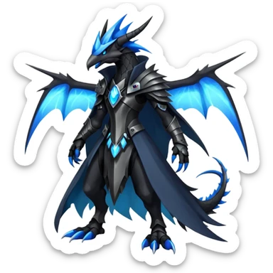 Punk’ish Edgy Futuristic Badass Dark Gothic Zekrom-Darkrai-Aurorus-Hybrid-Creature sticker